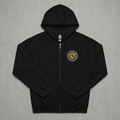 Stinging Bee Zippered Hoodie flat lay